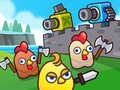 Spel Merge Cannon: Chicken Defense