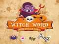 Spel Witch Word Halloween Puzzel Game