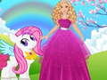 Spel Barbie and Pony Dressup