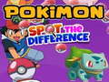 Spel Pokimon Spot the differences