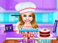 Spel Making Red Velvet Cake