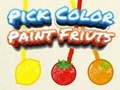 Spel Pick Color Paint Fruits