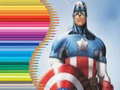 Spel Coloring Book for Captain America