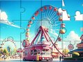 Spel Jigsaw Puzzle: Amusement-Park