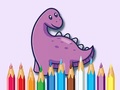 Spel Coloring Book: Dinosaur With Flowers