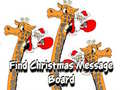 Spel Find Christmas Message Board