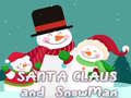 Spel Santa Claus and Snowman Jigsaw