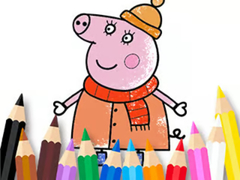 Spel Coloring Book: Mommy Pig Winter