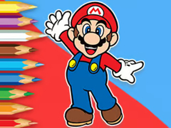 Spel Coloring Book: Mario Happy Skating
