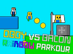 Spel Obby vs Bacon Rainbow Parkour