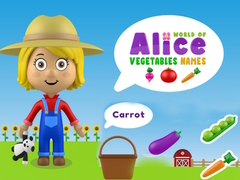 Spel World of Alice Vegetables Names