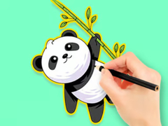 Spel Coloring Book: Panda Eat Bamboo