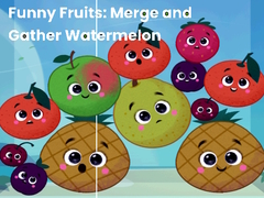 Spel Funny fruits: merge and gather watermelon