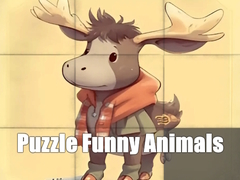 Spel Puzzle Funny Animals