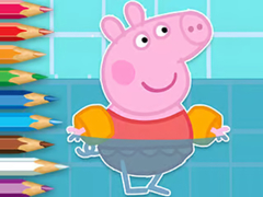 Spel Coloring Book: Peppa Swimming