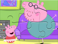 Spel Jigsaw Puzzle: Daddy Pig Dancing