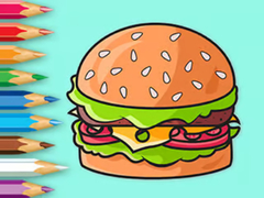 Spel Coloring Book: Delicious Hamburger