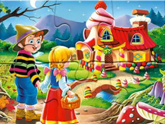 Spel Jigsaw Puzzle: Gingerbread House