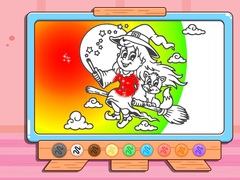 Spel Coloring Book: Halloween Little Witch