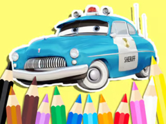 Spel Coloring Book: Cars Sheriff