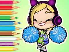 Spel Coloring Book: Avatar World Cheerleader