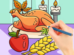 Spel Coloring Book: Thanksgiving Turkey Meal