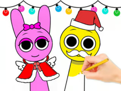 Spel Coloring Book: Sprunki Christmas