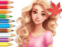 Spel Coloring Book: Barbie Autumn Tale