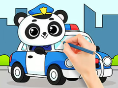 Spel Coloring Book: Police Panda