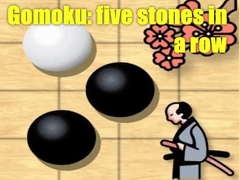 Spel Gomoku: five stones in a row