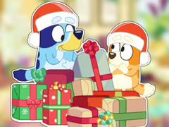 Spel Jigsaw Puzzle: Bluey Christmas Unboxing