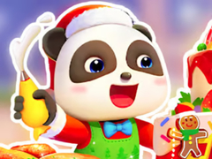 Spel Jigsaw Puzzle: Baby Panda Christmas Chef