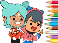 Spel Coloring Book: Toca Boca Friends