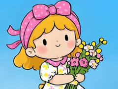 Spel Jigsaw Puzzle: Little Flower Girl