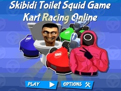 Spel Skibidi Toilet Squid Game Kart Racing Online