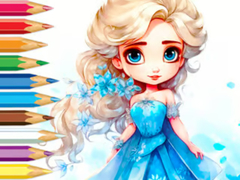 Spel Coloring Book: Frozen Princess