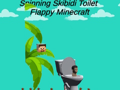 Spel Spinning Skibidi Toilet Flappy Minecraft