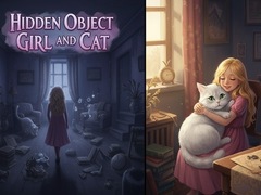 Spel Hidden Object - Girl and Cat