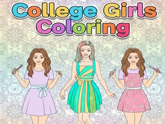 Spel College Girls Coloring