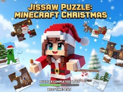 Spel Jigsaw Puzzle: Minecraft Christmas