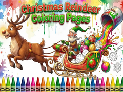 Spel Christmas Reindeer Coloring Pages