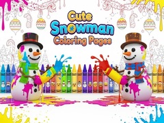 Spel Cute Snowman Coloring Pages