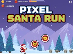 Spel Pixel Santa Run