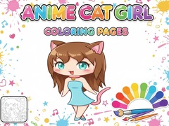 Spel Anime Cat Girl Coloring Pages