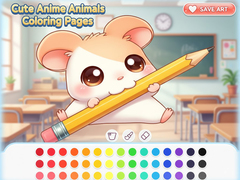 Spel Cute Anime Animals Coloring Pages