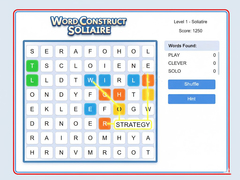 Spel Word Construct Solitaire