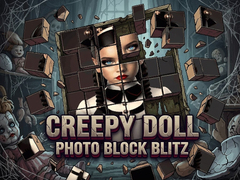 Spel Creepy Doll Photo Block Blitz