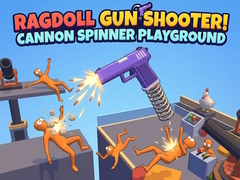 Spel Ragdoll Gun Shooter! Cannon Spinner Playground