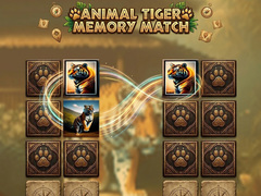 Spel Animal Tiger Memory Match