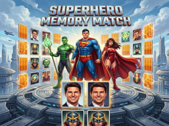 Spel Superhero Memory Match